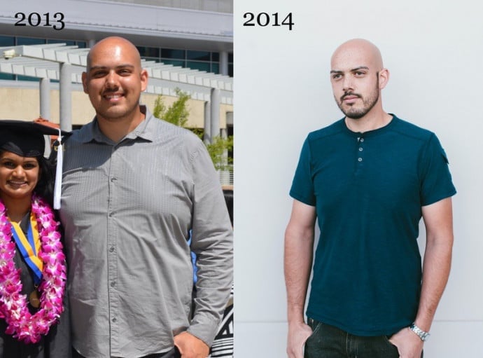 6 foot 3 Male 76 lbs Weight Loss Before and After 285 lbs to 209 lbs