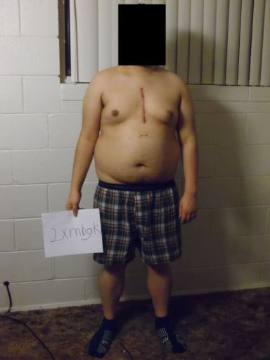 A photo of a 5'9" man showing a snapshot of 228 pounds at a height of 5'9