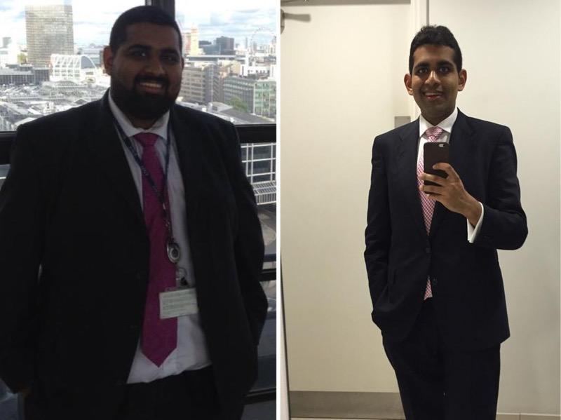 Before and After 106 lbs Fat Loss 5 feet 9 Male 273 lbs to 167 lbs