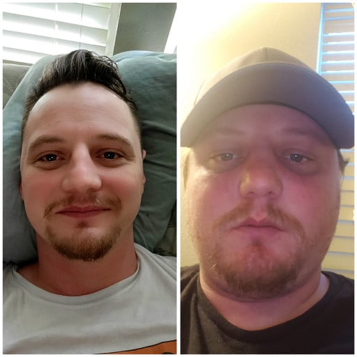 6 foot Male 55 lbs Fat Loss Before and After 265 lbs to 210 lbs