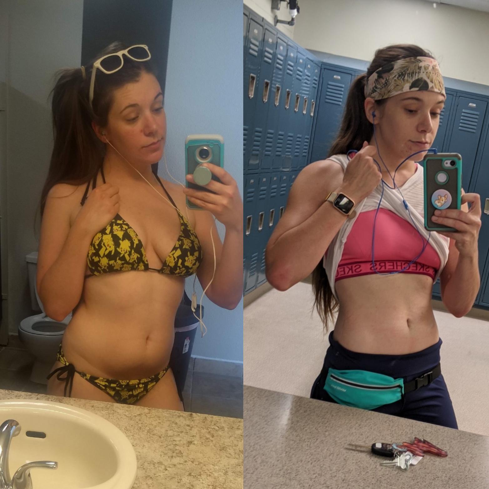 5'4 Female Progress Pics of 30 lbs Fat Loss 152 lbs to 122 lbs