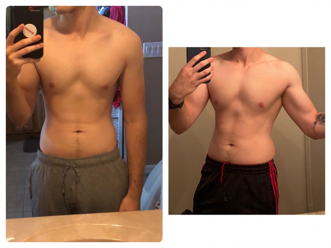 14 lbs Weight Gain 5 foot 10 Male 150 lbs to 164 lbs
