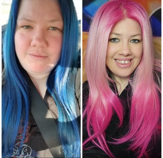 F/37/5'4 [255 > 155 = 100] (24 months) Tired and Hungover to Happy! Quit smoking and alcohol and started counting calories.