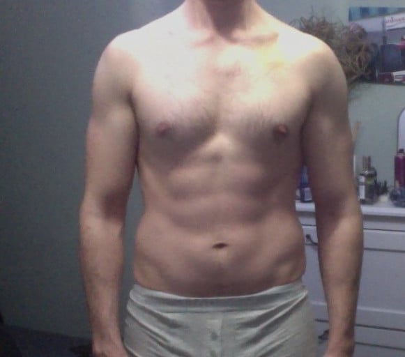 A progress pic of a 6'2" man showing a weight cut from 191 pounds to 187 pounds. A net loss of 4 pounds.