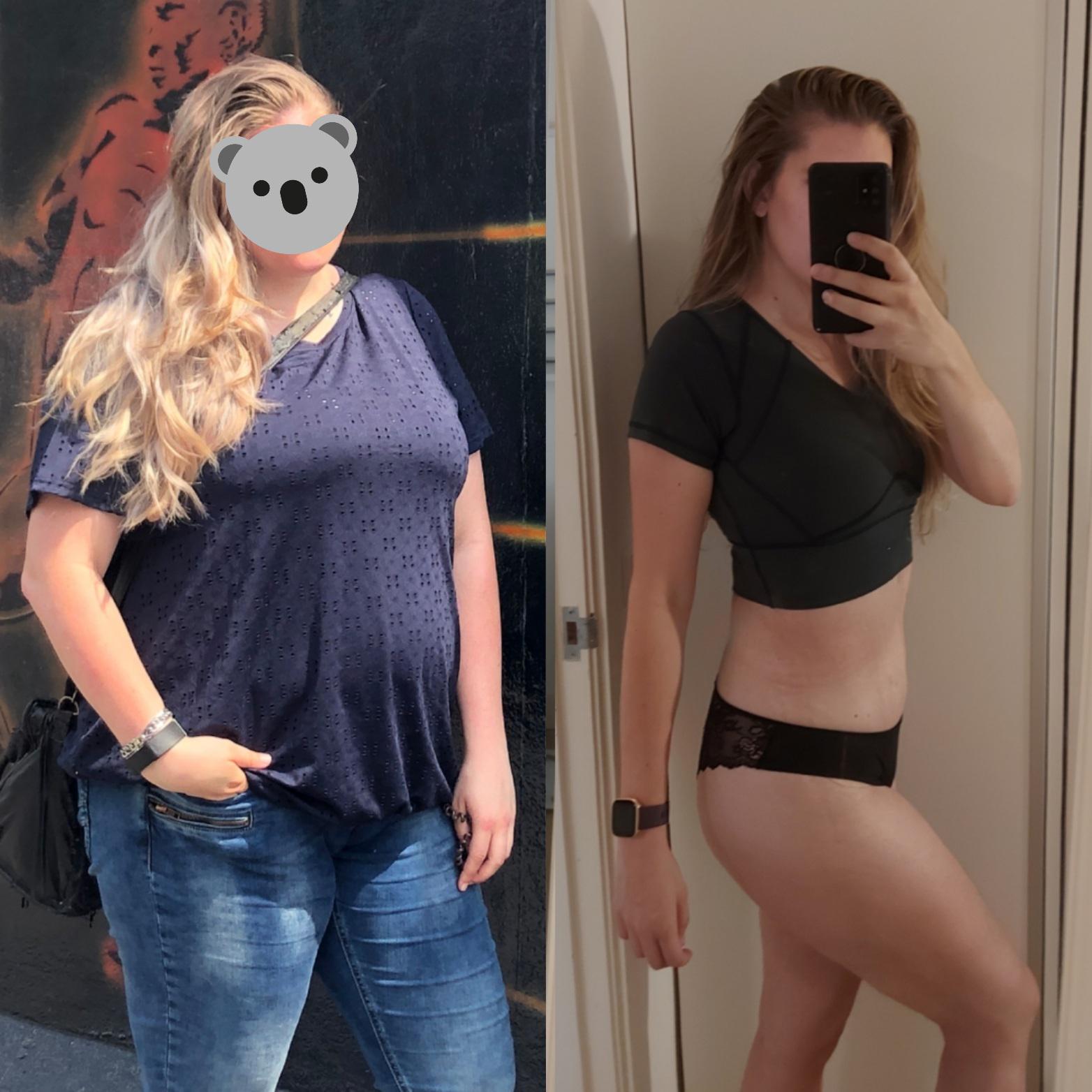 Progress Pics of 110 lbs Fat Loss 5'7 Female 265 lbs to 155 lbs