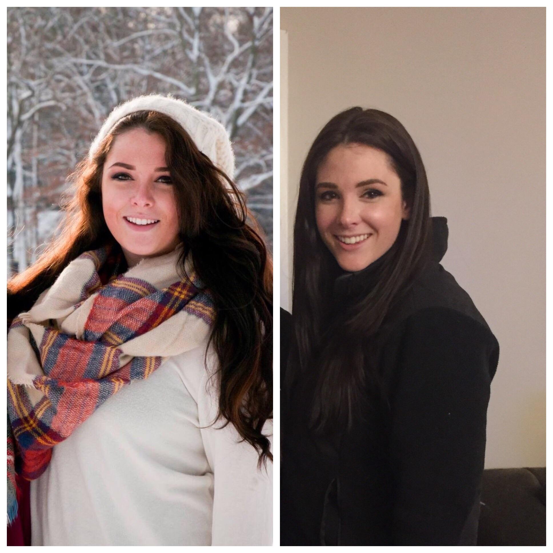 22 lbs Weight Loss Before and After 5 foot 10 Female 210 lbs to 188 lbs