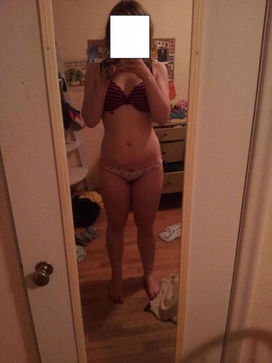 5'7 Female 24 lbs Fat Loss Before and After 167 lbs to 143 lbs