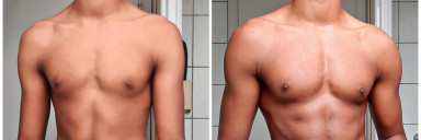 36 lbs Weight Gain Before and After 6 foot 4 Male 162 lbs to 198 lbs