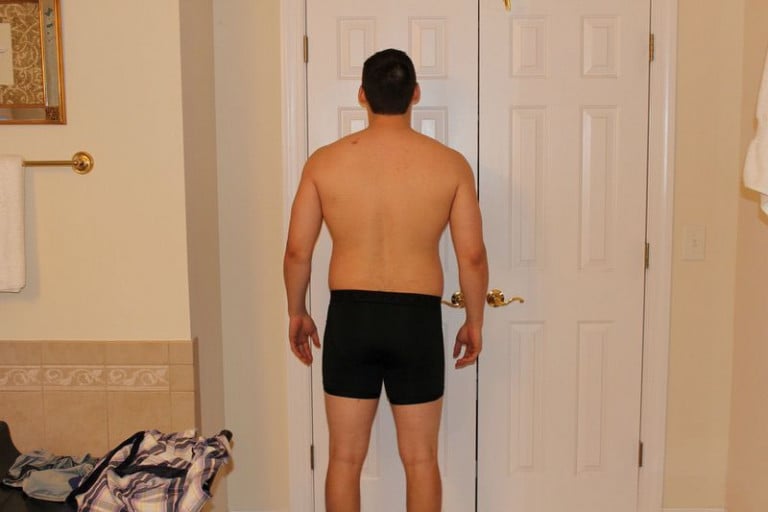 A progress pic of a 5'10" man showing a snapshot of 204 pounds at a height of 5'10