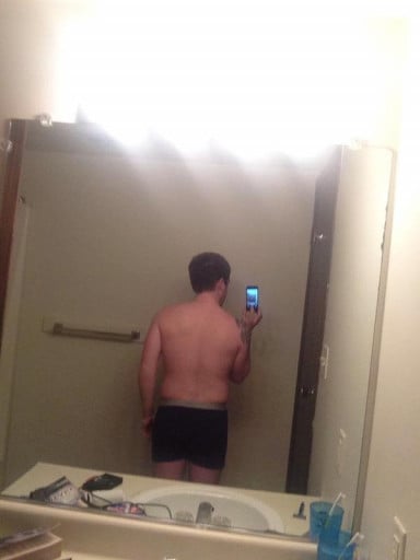 A picture of a 5'5" male showing a snapshot of 150 pounds at a height of 5'5