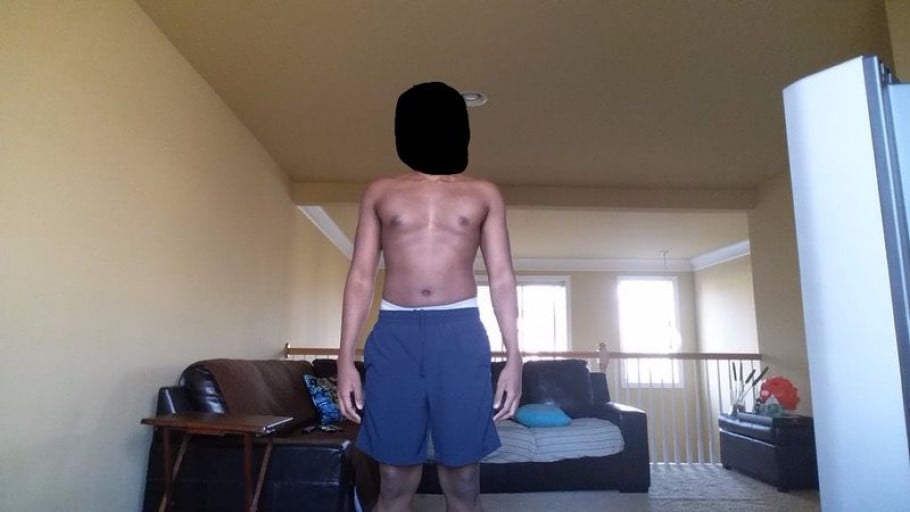 A progress pic of a 6'3" man showing a snapshot of 209 pounds at a height of 6'3