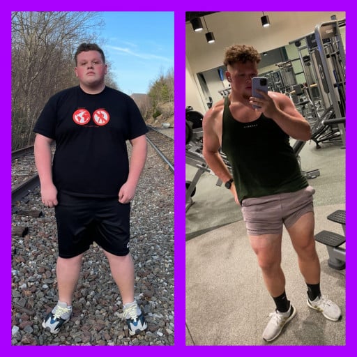 Progress Pics of 105 lbs Fat Loss 6'2 Male 355 lbs to 250 lbs