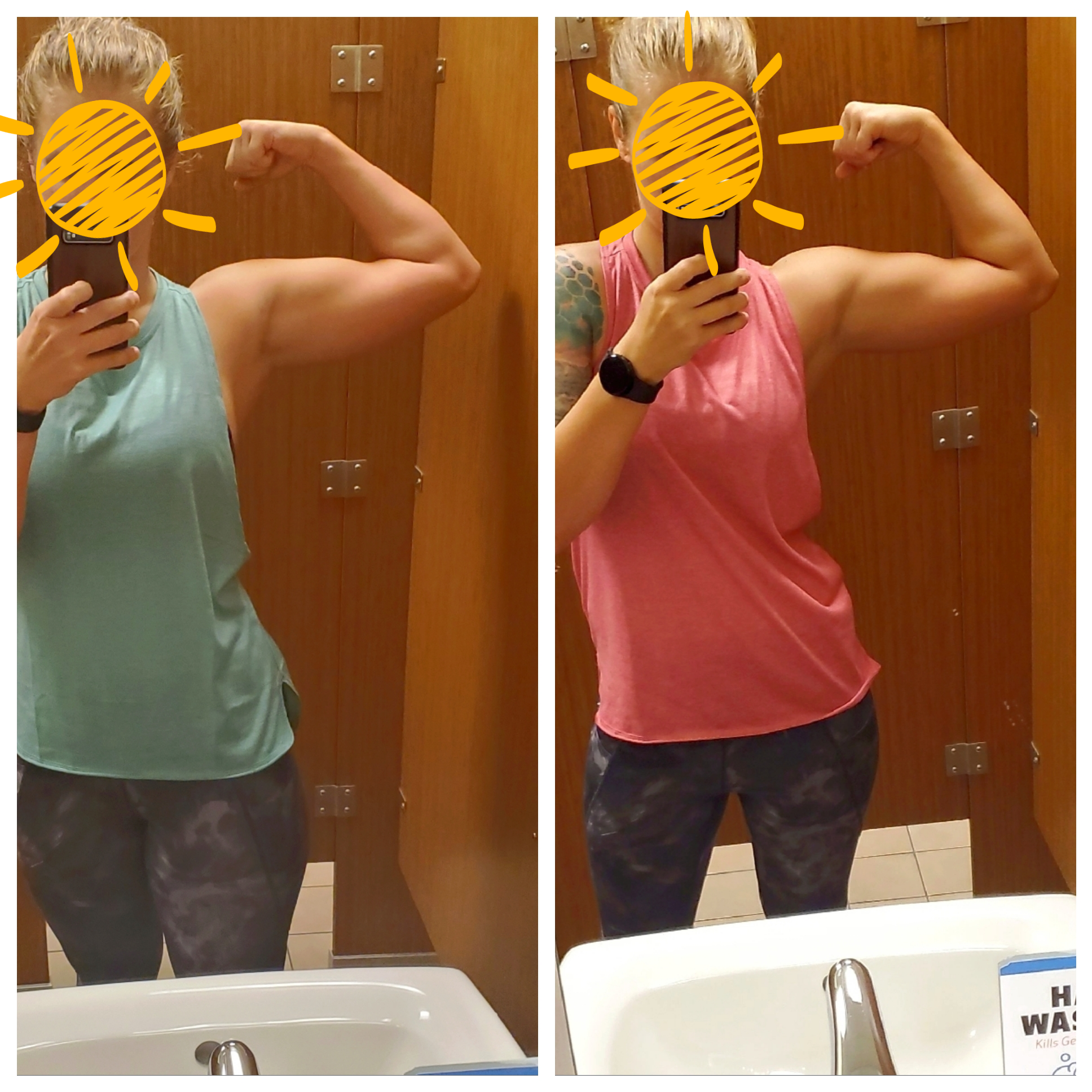 11 lbs Weight Loss Before and After 5 feet 8 Female 160 lbs to 149 lbs