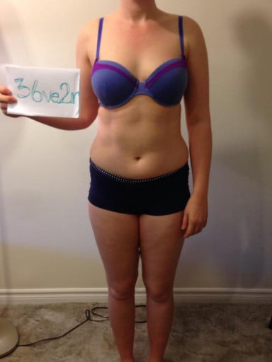 A picture of a 6'0" female showing a snapshot of 174 pounds at a height of 6'0