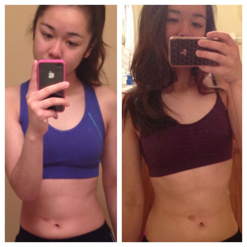 5 feet 5 Female Progress Pics of 9 lbs Fat Loss 123 lbs to 114 lbs
