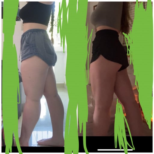 Progress Pics of 37 lbs Weight Loss 5 foot 9 Female 224 lbs to 187 lbs
