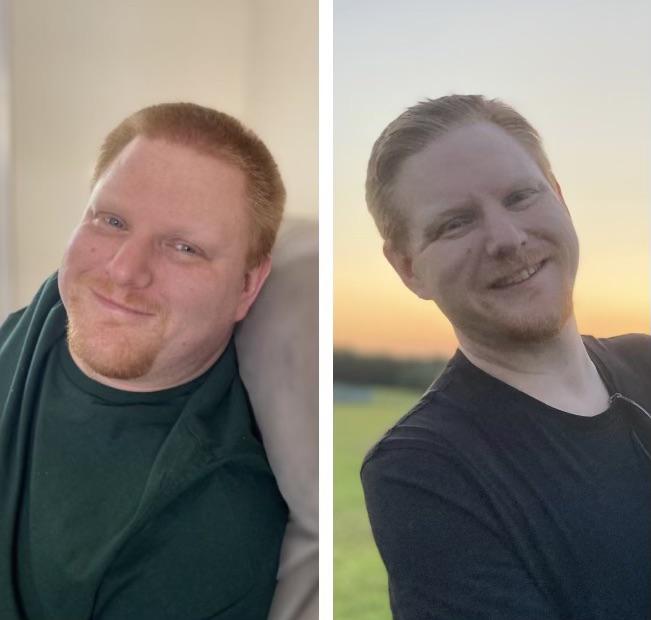 6 foot 2 Male 69 lbs Weight Loss Before and After 256 lbs to 187 lbs