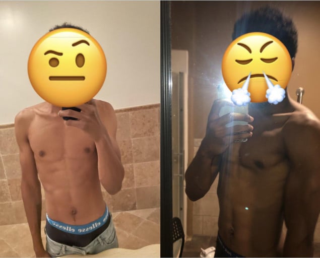 6 foot 2 Male 10 lbs Weight Gain 147 lbs to 157 lbs