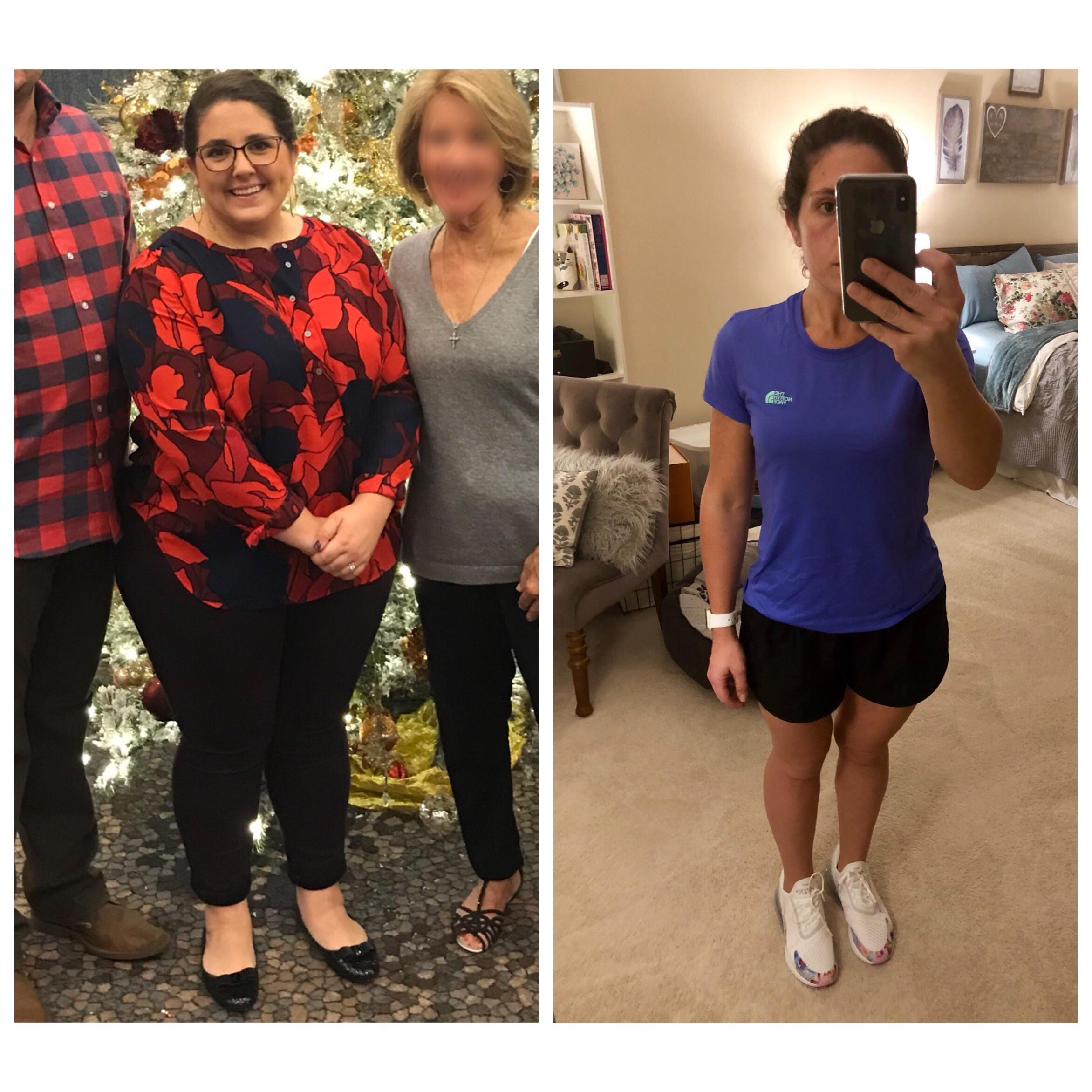 Progress Pics of 124 lbs Weight Loss 5 foot 3 Female 255 lbs to 131 lbs