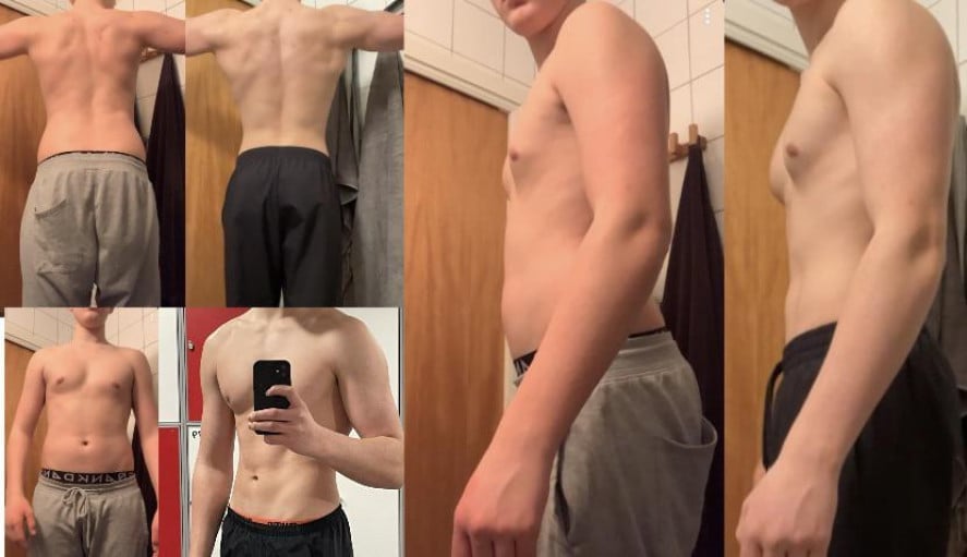 6 feet 3 Male Before and After 9 lbs Fat Loss 196 lbs to 187 lbs