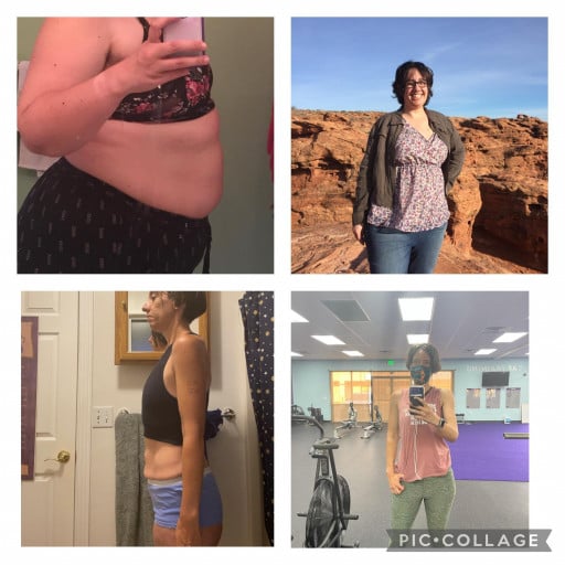 159 lbs Weight Loss 6 foot Female 283 lbs to 124 lbs