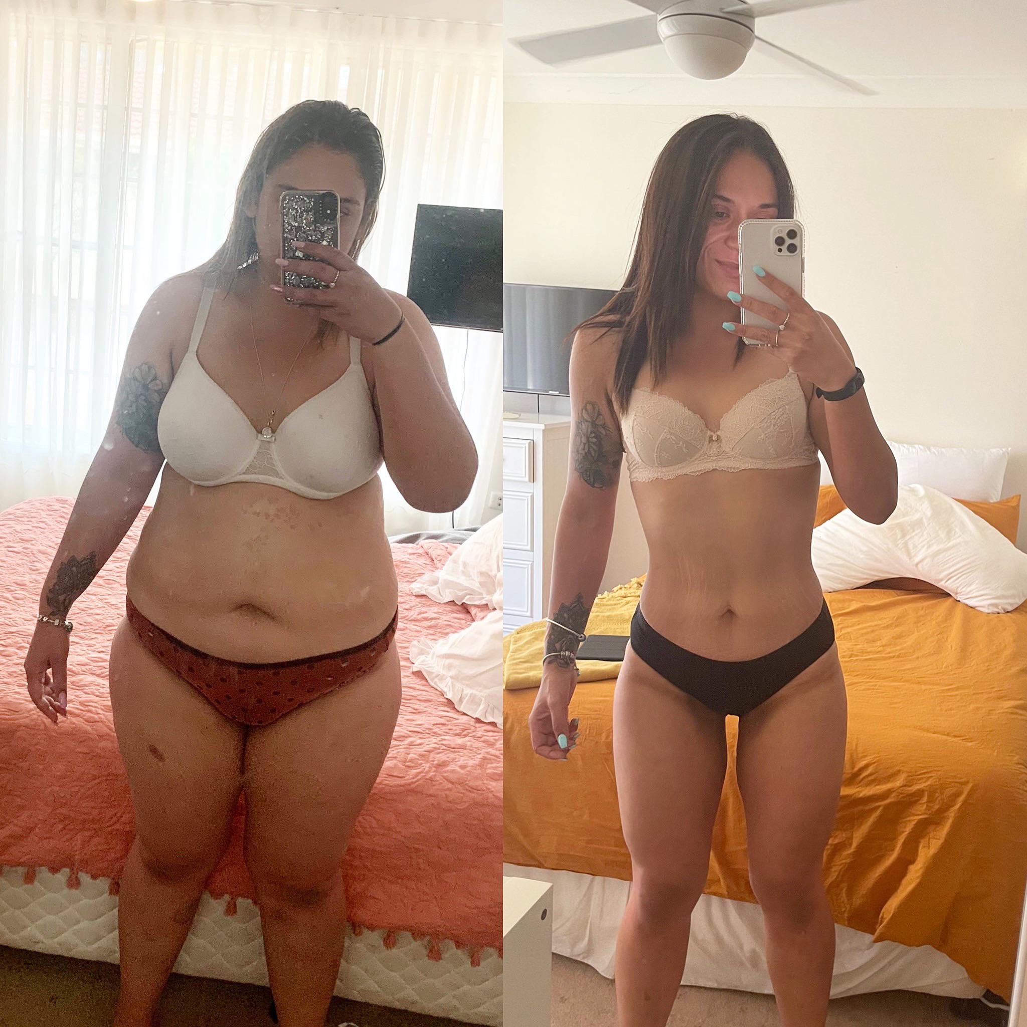 5'7 Female 97 lbs Fat Loss Before and After 264 lbs to 167 lbs