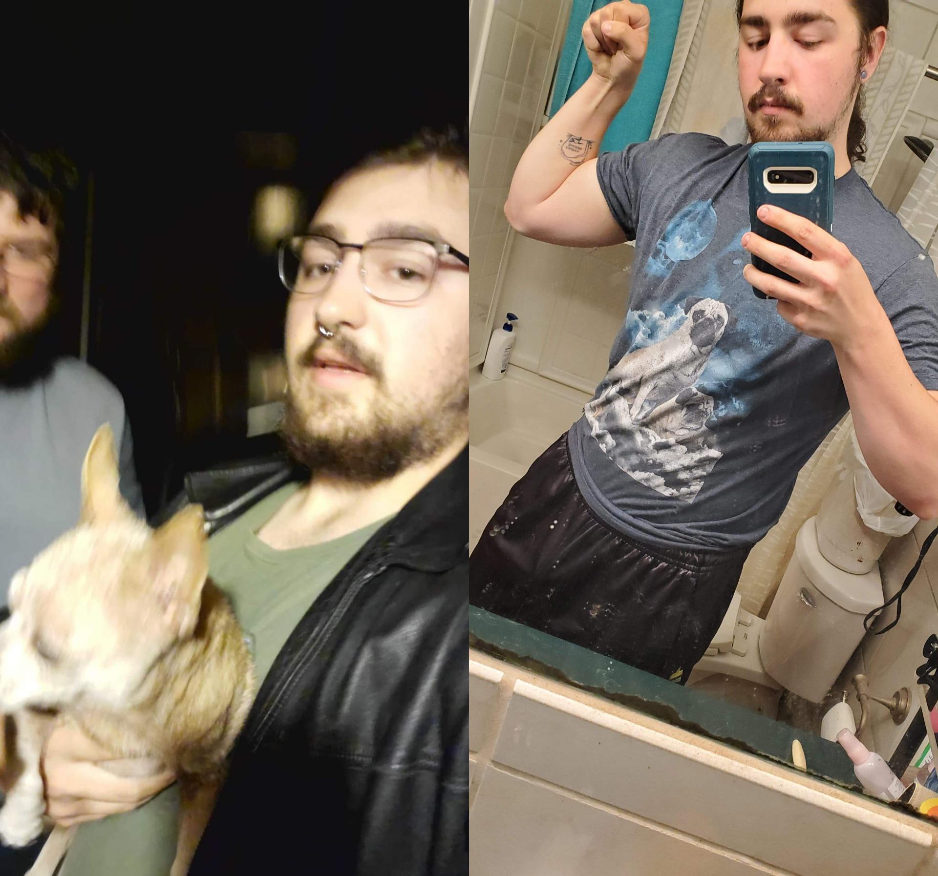 6'2 Male 55 lbs Weight Loss Before and After 270 lbs to 215 lbs