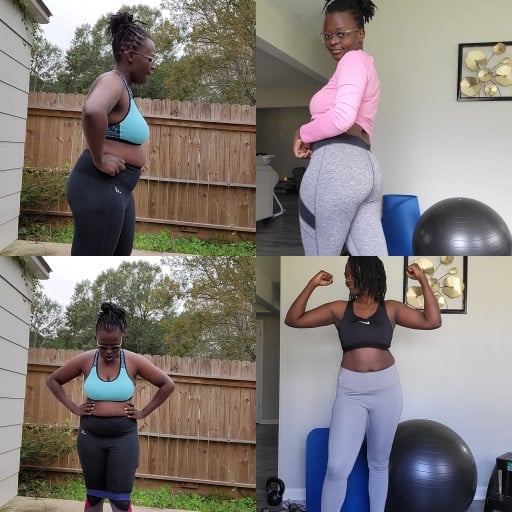 Progress Pics of 30 lbs Weight Loss 5 feet 5 Female 178 lbs to 148 lbs