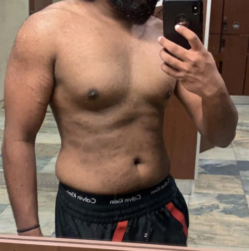 5 foot 10 Male Progress Pics of 26 lbs Fat Loss 199 lbs to 173 lbs