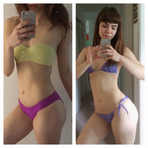 8Lb Weight Loss Journey: F/18/5'6" Cuts for Summer and Reaches the Best Shape of Her Life