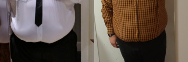 5 foot 8 Male Before and After 114 lbs Weight Loss 392 lbs to 278 lbs