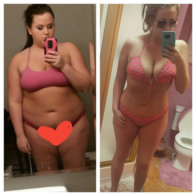Progress Pics of 80 lbs Weight Loss 5'6 Female 255 lbs to 175 lbs
