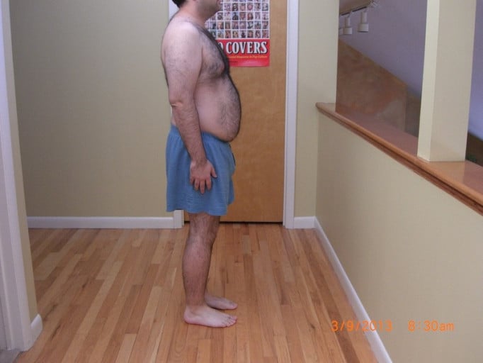 A photo of a 5'5" man showing a snapshot of 186 pounds at a height of 5'5