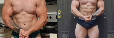 20 lbs Fat Loss Before and After 5'7 Male 220 lbs to 200 lbs