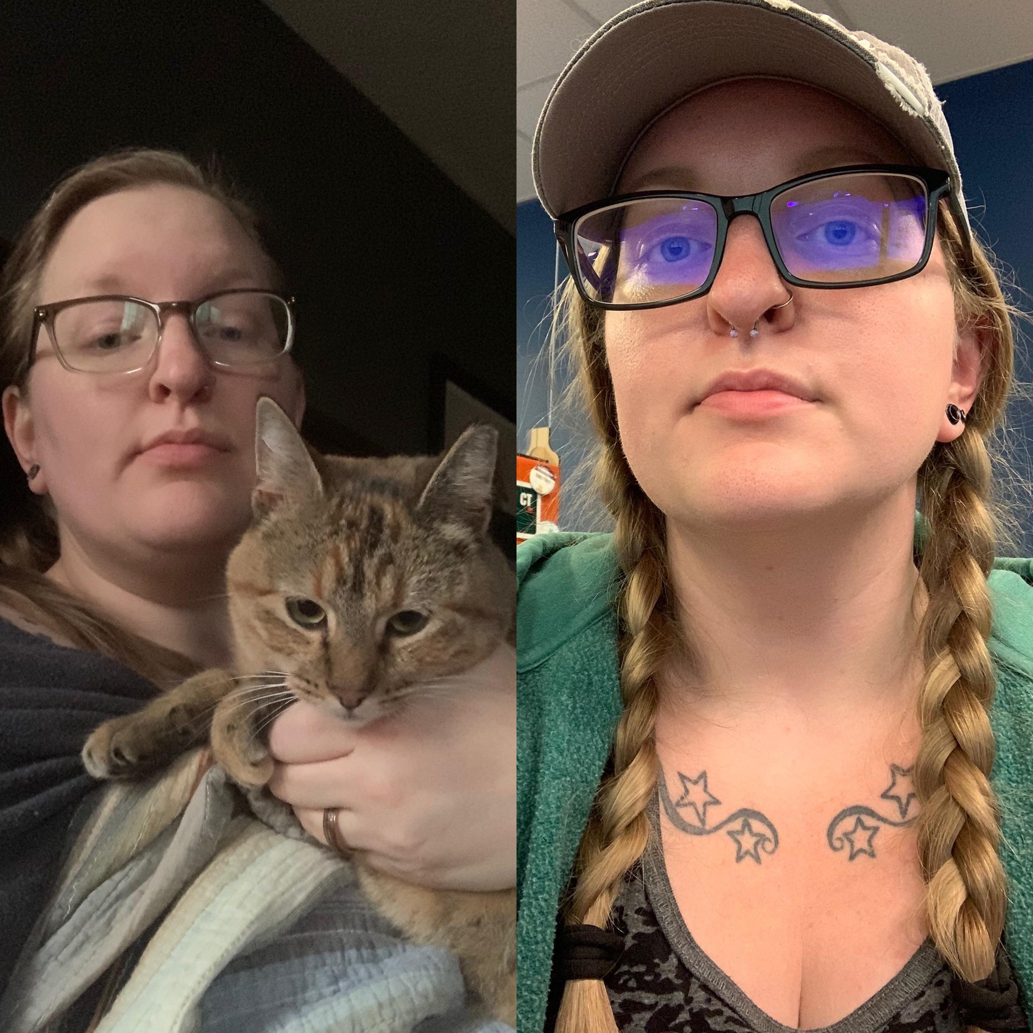 27 lbs Weight Loss Before and After 5 foot 8 Female 245 lbs to 218 lbs