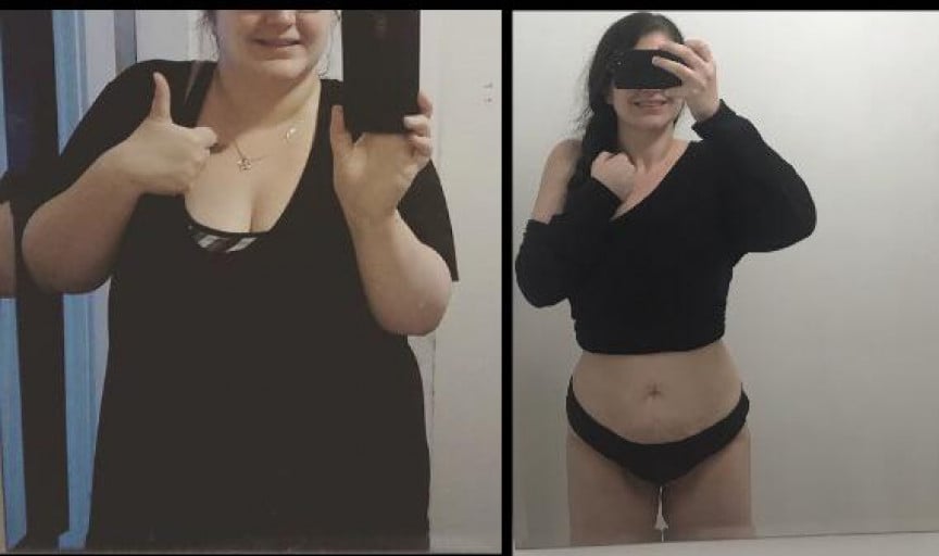 Progress Pics of 137 lbs Fat Loss 5 foot 6 Female 297 lbs to 160 lbs