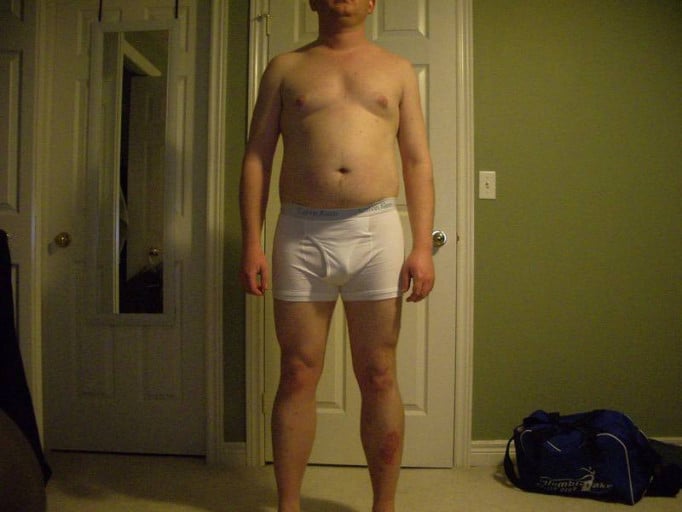 A picture of a 5'11" male showing a snapshot of 186 pounds at a height of 5'11