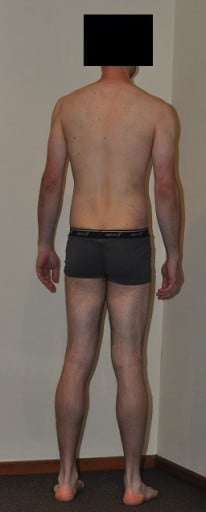A photo of a 6'3" man showing a snapshot of 181 pounds at a height of 6'3