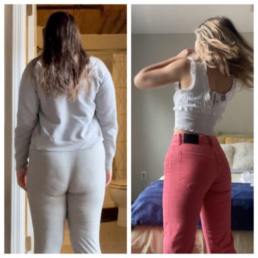 F/21/5’6 [180>135=45lbs] !!! from january-now. guys i’m so excited. i’m finally confident enough to wear summer clothes like tanks/crop tops lol- in public, not just at home. it feels good to be comfortable with myself, I hope you all are able to achieve ur goals :)