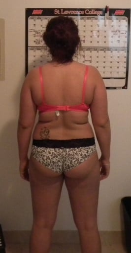 A photo of a 5'7" woman showing a snapshot of 200 pounds at a height of 5'7