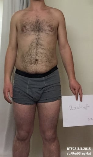 A photo of a 5'7" man showing a snapshot of 160 pounds at a height of 5'7