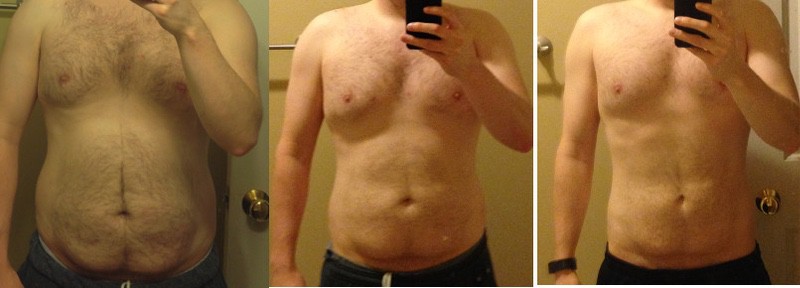 5 feet 7 Male Progress Pics of 35 lbs Fat Loss 190 lbs to 155 lbs