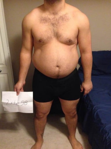A photo of a 5'10" man showing a snapshot of 245 pounds at a height of 5'10