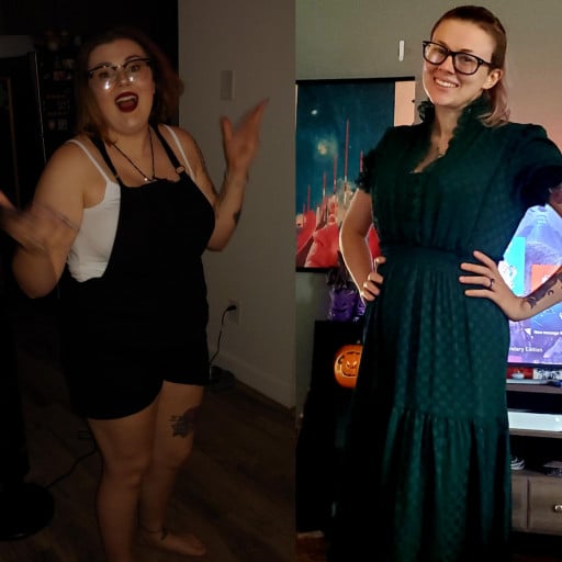 85Lbs Lost by 5'6 Female in Progress Pic!