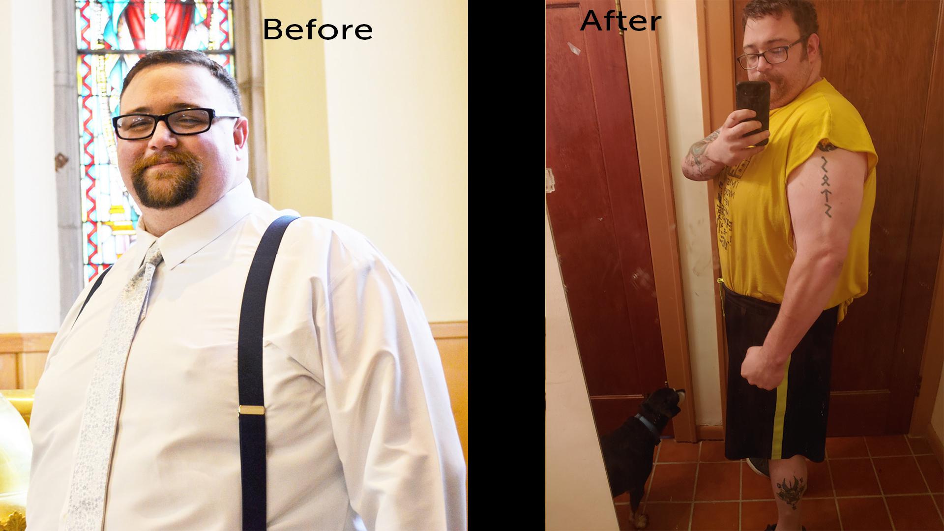 78 lbs Weight Loss 6'3 Male 380 lbs to 302 lbs