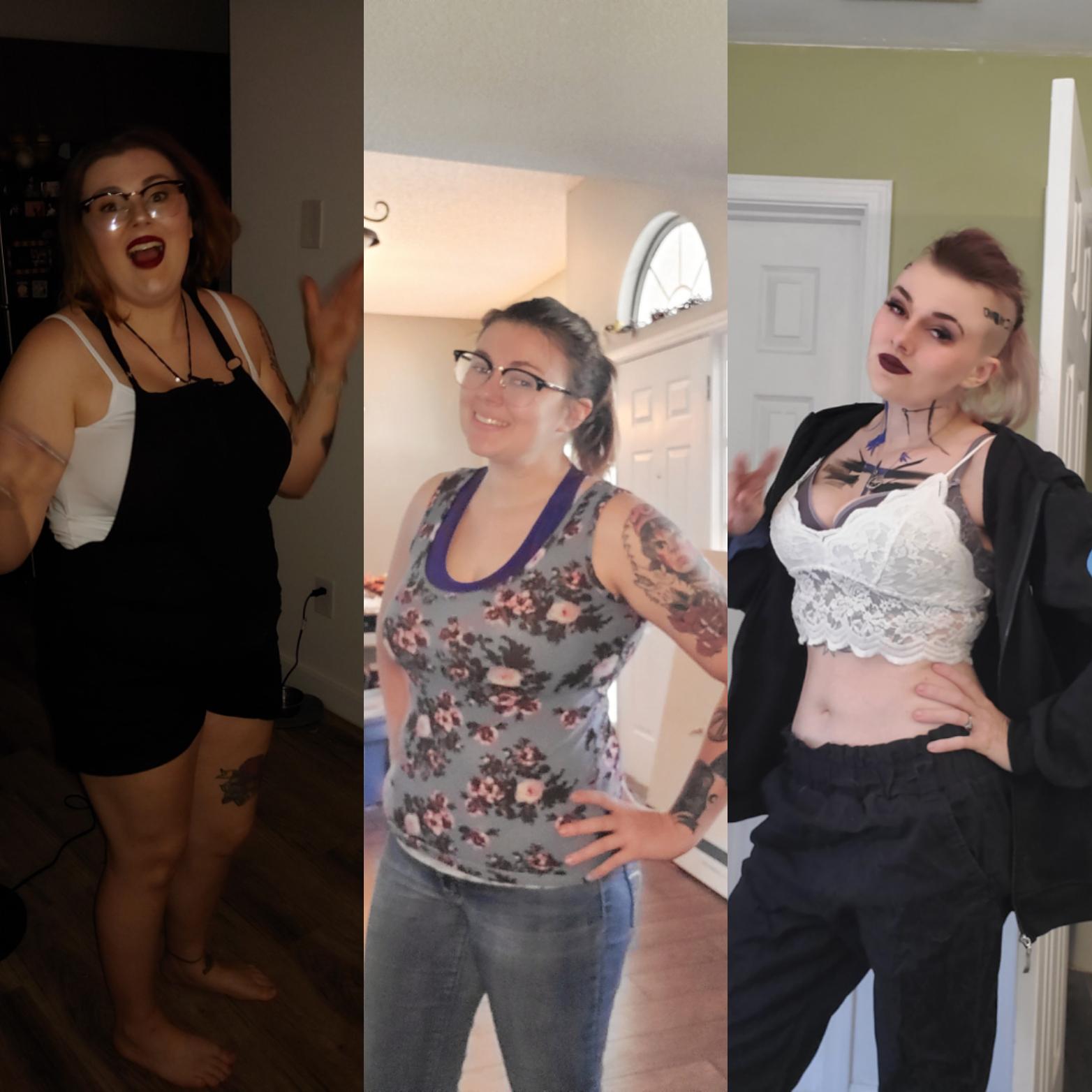 5 foot 6 Female Progress Pics of 85 lbs Weight Loss 209 lbs to 124 lbs