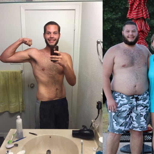 6'1 Male Progress Pics of 150 lbs Weight Loss 335 lbs to 185 lbs