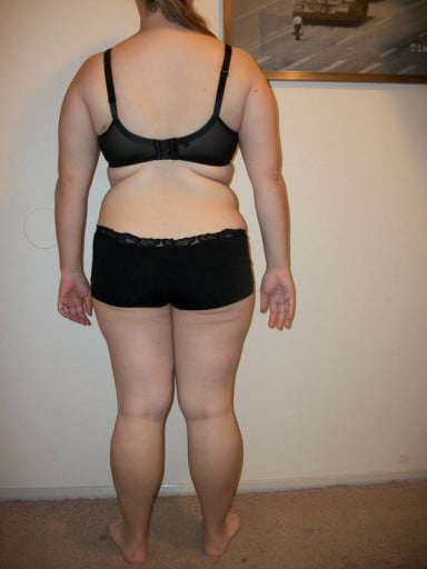 A progress pic of a 5'3" woman showing a snapshot of 192 pounds at a height of 5'3