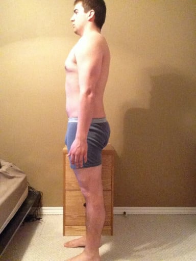 A photo of a 5'8" man showing a snapshot of 196 pounds at a height of 5'8