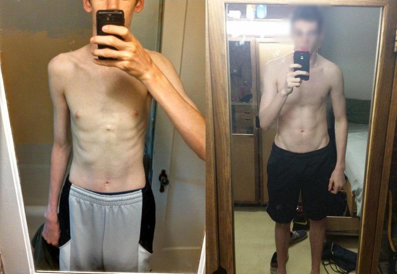 32 lbs Weight Gain 6'6 Male 148 lbs to 180 lbs